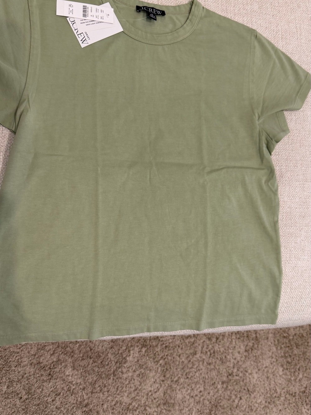 J. Crew Short Sleeve Crewneck Tee in Sage